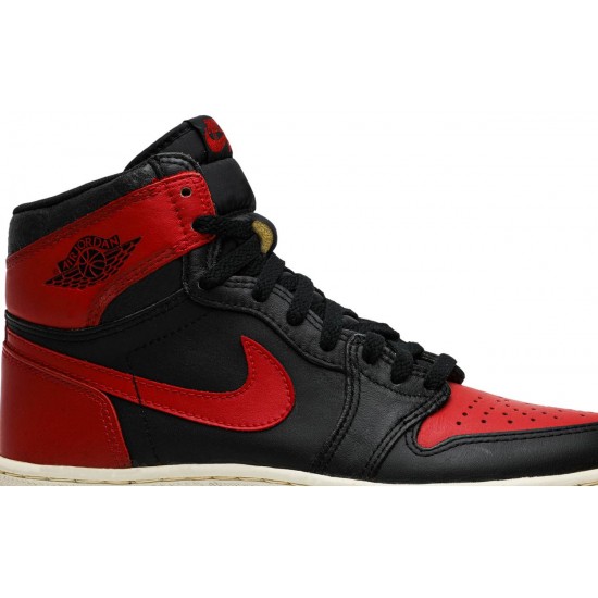 Jordan 1 High 'Bred' 1985
 Nero rosso AJ 1 Scarpe4281