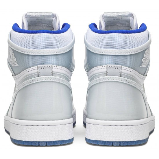 Jordan 1 High Zoom 'Racer Blue'
 Bianco/Blu Racer/Bianco AJ 1 Scarpe CK6637 104