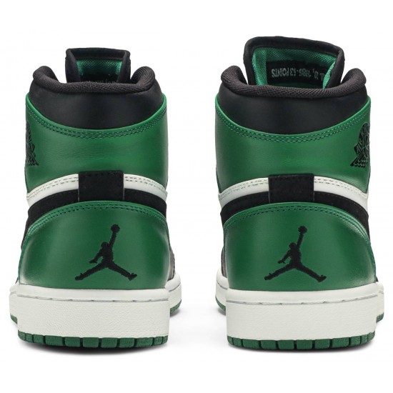 Jordan 1 Retro High 'Boston Celtics'
 Bianco/Nero-Verde college AJ 1 Scarpe 332550 101