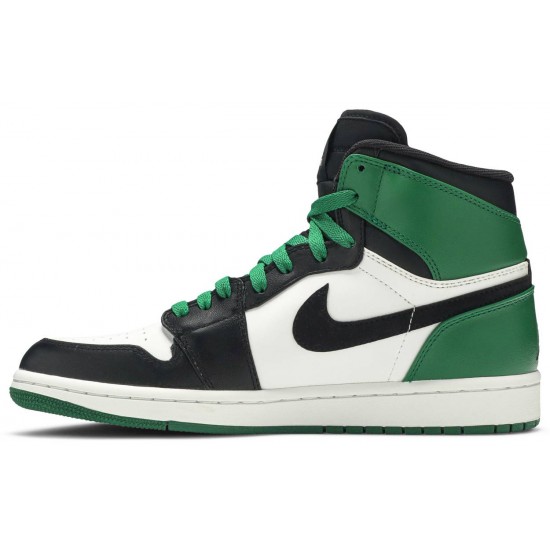 Jordan 1 Retro High 'Boston Celtics'
 Bianco/Nero-Verde college AJ 1 Scarpe 332550 101