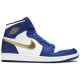 Jordan 1 Retro High 'Gold Medal'
 Deep Royal Blue/Metallic Gold Coin-Bianco AJ 1 Scarpe 332550 406