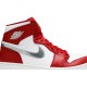 Jordan 1 Retro High 'Silver Medal'
 Rosso Palestra/Argento Metallico-Bianco AJ 1 Scarpe 332550 60