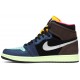 Jordan 1 Retro High 'Tokyo Bio Hack' Marrone barocco/Nero/Arancio laser/Rosa racer AJ 1 Scarpe555088 201