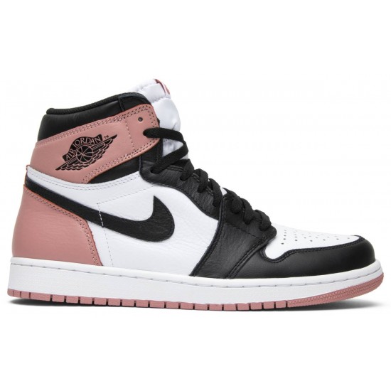 Jordan 1 Retro High NRG 'Rust Pink'
 Bianco/Rosa ruggine-Nero AJ 1 Scarpe 861428 101