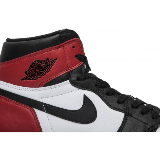 Jordan 1 Retro High OG 'Black Toe' 2016
 Nero/Bianco-Rosso college AJ 1 Scarpe 555088 125