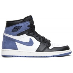 Jordan 1 Retro High OG 'Blue Moon'
 Summit Bianco/Blue Moon-Nero AJ 1 Scarpe 555088 115