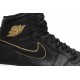 Jordan 1 Retro High OG 'City of Flight'
 Nero/Vertice Bianco-Oro metallizzato AJ 1 Scarpe 555088 031