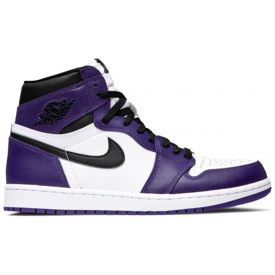 Jordan 1 Retro High OG 'Court Purple 2.0' Corte Viola/Bianco/Nero AJ 1 Scarpe555088 500