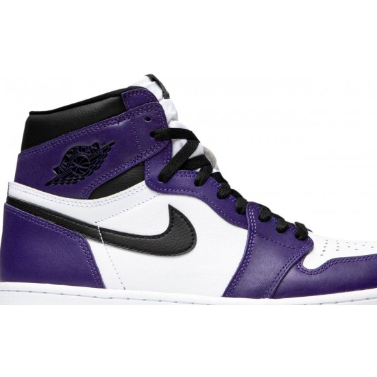 Jordan 1 Retro High OG 'Court Purple 2.0' Corte Viola/Bianco/Nero AJ 1 Scarpe555088 500