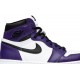 Jordan 1 Retro High OG 'Court Purple 2.0' Corte Viola/Bianco/Nero AJ 1 Scarpe555088 500