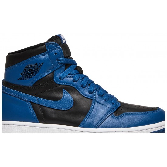 Jordan 1 Retro High OG 'Dark Marina Blue' Blu Marina Scuro/Nero/Bianco AJ 1 Scarpe555088 404