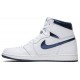 Jordan 1 Retro High OG 'Metallic Navy'
 Bianco/Marina di mezzanotte AJ 1 Scarpe 555088 106