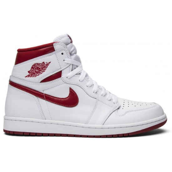 Jordan 1 Retro High OG 'Metallic Red'
 Bianco/rosso college AJ 1 Scarpe 555088 103