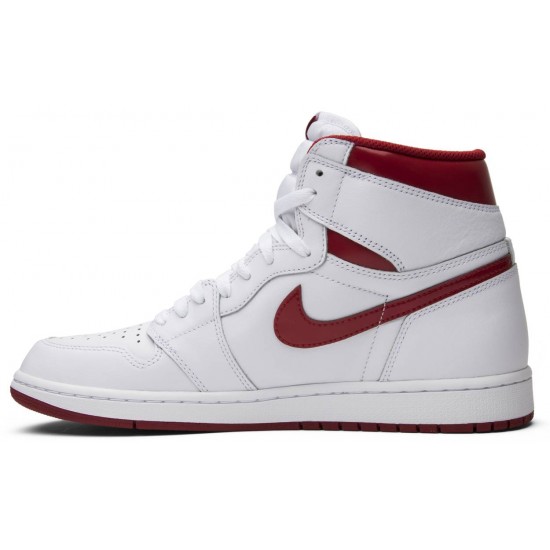 Jordan 1 Retro High OG 'Metallic Red'
 Bianco/rosso college AJ 1 Scarpe 555088 103