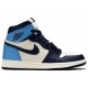 Jordan 1 Retro High OG 'Obsidian' Vela/Ossidiana/University Blue AJ 1 Scarpe555088 140