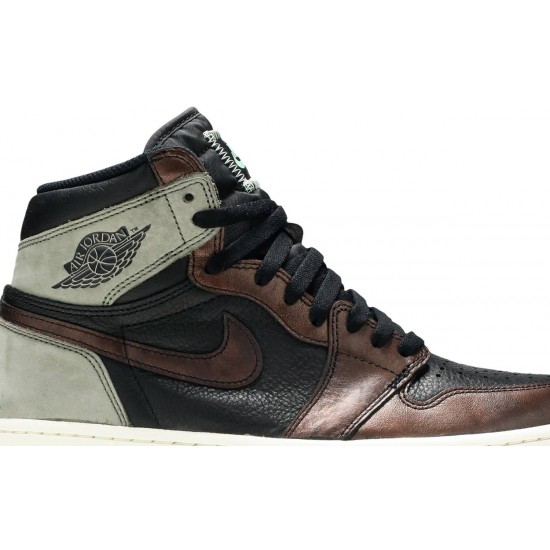 Jordan 1 Retro High OG 'Patina'
 Nero/Esercito leggero/Vela/Menta fresca AJ 1 Scarpe 555088 033