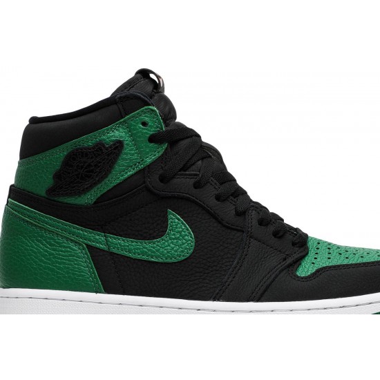 Jordan 1 Retro High OG 'Pine Green 2.0' Nero/Bianco-Rosso Palestra-Verde Pino AJ 1 Scarpe555088 030