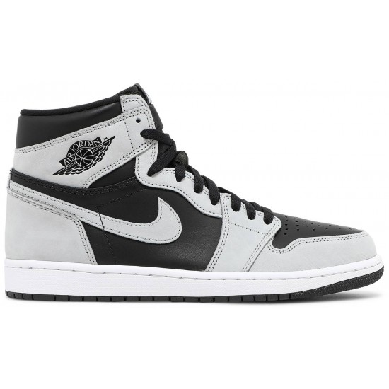 Jordan 1 Retro High OG 'Shadow 2.0' Nero/Grigio Fumo Chiaro/Bianco AJ 1 Scarpe555088 035