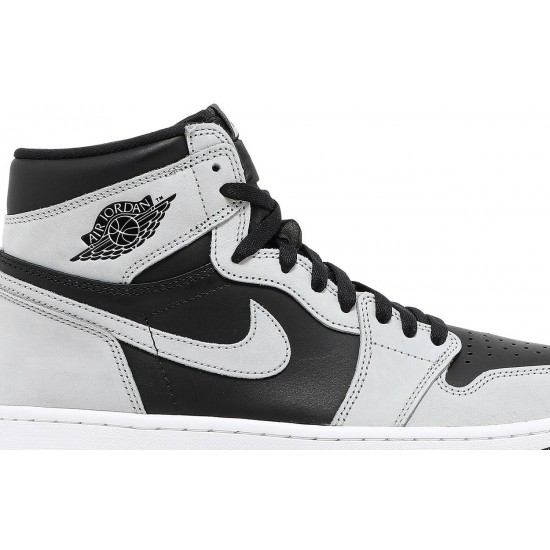 Jordan 1 Retro High OG 'Shadow 2.0' Nero/Grigio Fumo Chiaro/Bianco AJ 1 Scarpe555088 035