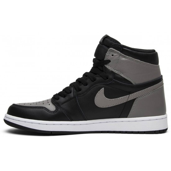 Jordan 1 Retro High OG 'Shadow' 2018 Nero/Bianco-Grigio medio AJ 1 Scarpe555088 013