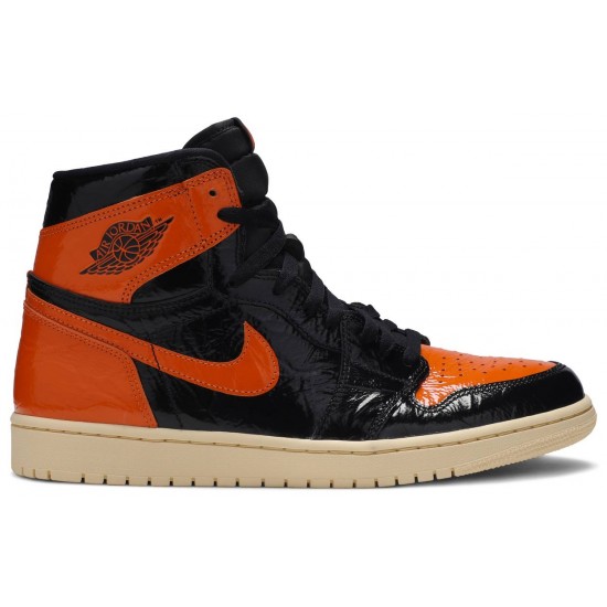 Jordan 1 Retro High OG 'Shattered Backboard 3.0' Nero/pallido vaniglia-stella marina AJ 1 Scarpe555088 028