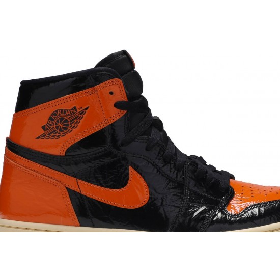 Jordan 1 Retro High OG 'Shattered Backboard 3.0' Nero/pallido vaniglia-stella marina AJ 1 Scarpe555088 028