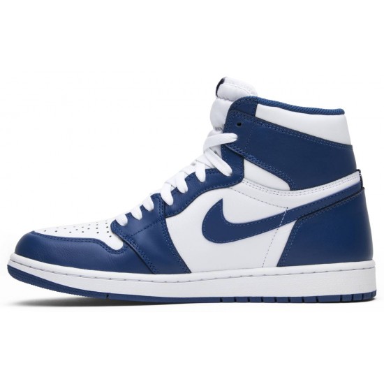 Jordan 1 Retro High OG 'Storm Blue'
 Bianco/Blu Tempesta AJ 1 Scarpe 555088 127