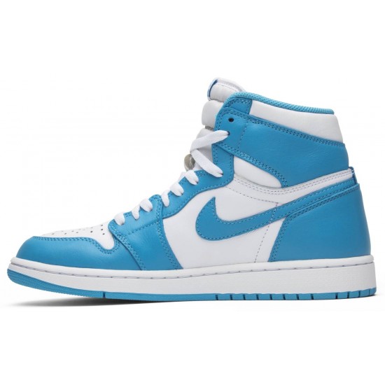 Jordan 1 Retro High OG 'UNC'
 Bianco/blu polvere scuro AJ 1 Scarpe 555088 117