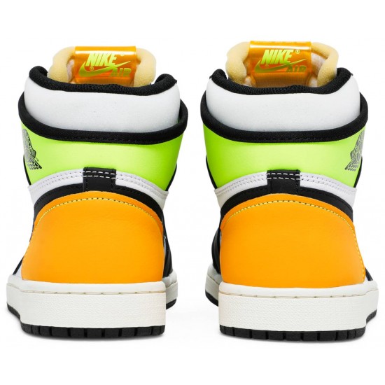 Jordan 1 Retro High OG 'Volt Gold' Bianco/Volt/Oro universitario/Nero AJ 1 Scarpe555088 118