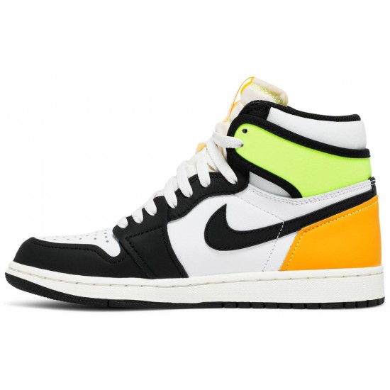 Jordan 1 Retro High OG 'Volt Gold' Bianco/Volt/Oro universitario/Nero AJ 1 Scarpe555088 118