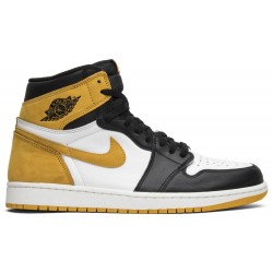 Jordan 1 Retro High OG 'Yellow Ochre'
 Summit Bianco/Giallo Ocra-Nero AJ 1 Scarpe 555088 109