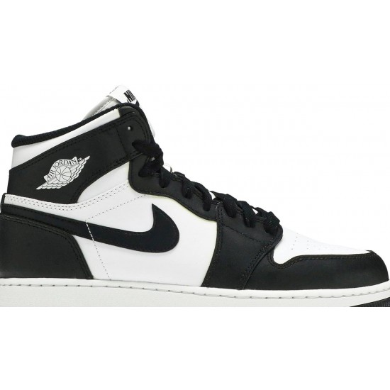 Jordan 1 Retro High OG BG 'Black White' 2014
 Nero/Bianco-Nero AJ 1 Scarpe 575441 010