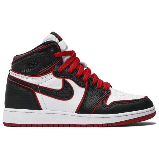 Jordan 1 Retro High OG BG 'Bloodline'
 Nero/Rosso Palestra/Bianco AJ 1 Scarpe 575441 062