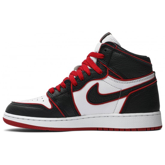 Jordan 1 Retro High OG BG 'Bloodline'
 Nero/Rosso Palestra/Bianco AJ 1 Scarpe 575441 062