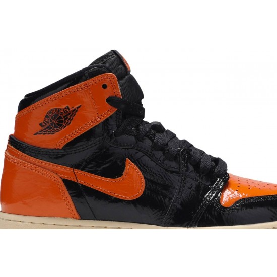 Jordan 1 Retro High OG BG 'Shattered Backboard 3.0'
 Nero/Vaniglia pallido/Stelle marine AJ 1 Scarpe 575441 028