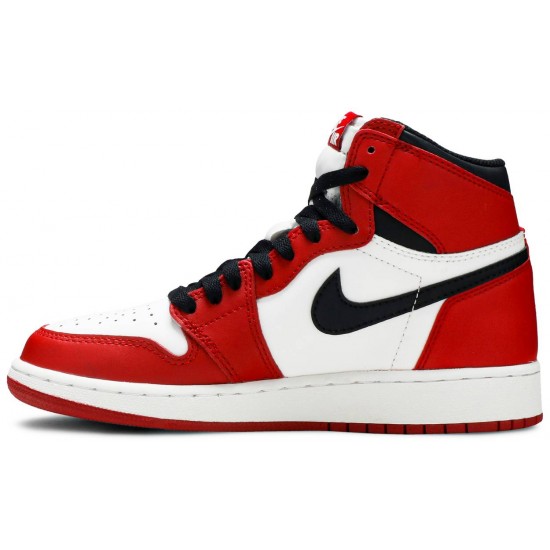 Jordan 1 Retro High OG GS 'Chicago' 2015
 Bianco/Nero-Rosso Varsity AJ 1 Scarpe 575441 101