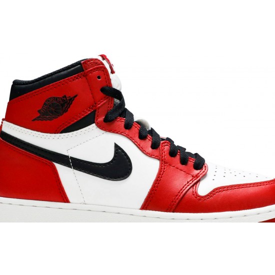 Jordan 1 Retro High OG GS 'Chicago' 2015
 Bianco/Nero-Rosso Varsity AJ 1 Scarpe 575441 101