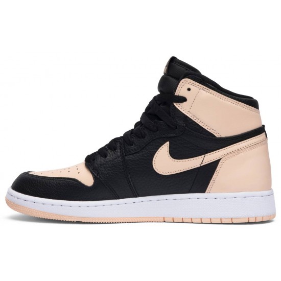 Jordan 1 Retro High OG GS 'Crimson Tint'
 Nero/Crimson Tinta-Bianco AJ 1 Scarpe 575441 081