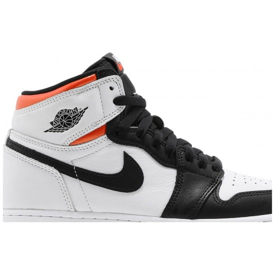 Jordan 1 Retro High OG GS 'Electro Orange'
 Bianco/Electro Arancio/Nero AJ 1 Scarpe 575441 180