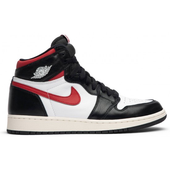 Jordan 1 Retro High OG GS 'Gym Red'
 Nero/Bianco-Sail-Gym Red AJ 1 Scarpe 575441 061