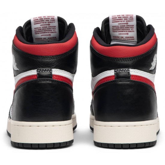 Jordan 1 Retro High OG GS 'Gym Red'
 Nero/Bianco-Sail-Gym Red AJ 1 Scarpe 575441 061