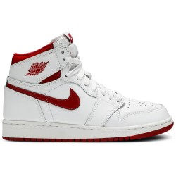 Jordan 1 Retro High OG GS 'Metallic Red'
 Bianco/rosso college AJ 1 Scarpe 575441 103