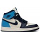 Jordan 1 Retro High OG GS 'Obsidian'
 Vela/Ossidiana/University Blue AJ 1 Scarpe 575441 140