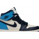 Jordan 1 Retro High OG GS 'Obsidian'
 Vela/Ossidiana/University Blue AJ 1 Scarpe 575441 140