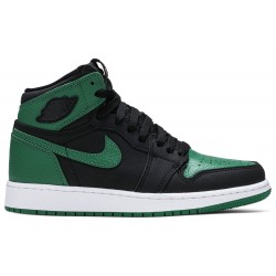 Jordan 1 Retro High OG GS 'Pine Green 2.0'
 Nero/verde pino/bianco/rosso palestra AJ 1 Scarpe 575441 030