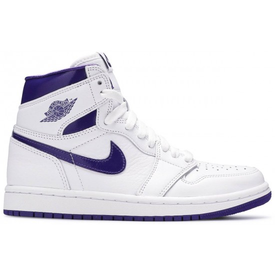 Jordan 1 Retro High OG PS 'Court Purple'
 Bianco/viola corte AJ 1 Scarpe CU0449 151