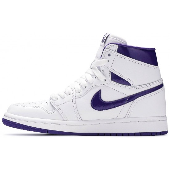 Jordan 1 Retro High OG PS 'Court Purple'
 Bianco/viola corte AJ 1 Scarpe CU0449 151