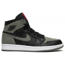 Jordan 1 Retro High Premium 'Shadow Camo'
 Nero/Nero-Stucco Scuro/Bianco-Rosso Universitario AJ 1 Scarpe AA3993 034