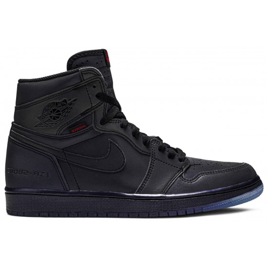 Jordan 1 Retro High Zoom 'Fearless'
 Multi-Colore/Nero-Verde Fortunato-Rosso Varsity AJ 1 Scarpe BV0006 900