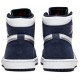 Jordan 1 Retro High co.JP 'Midnight Navy' 2020" Bianco/Marina di mezzanotte/Argento metallizzato AJ 1 ScarpeDC1788 100